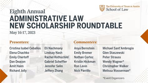Texas Law Hosts Eighth Annual Administrative Law New Scholarship ...