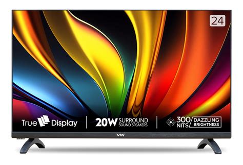 VW 60 cm (24 inches) Premium Series HD Ready LED TV VW24A (Black ...