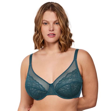 HSIA Plus Size Bras for Women Full Coverage Back Fat Underwire Unlined ...