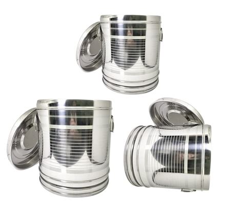 Buy BARTAN HUB Stainless Steel Large Rice/Flour(Aata) Container/Storage ...