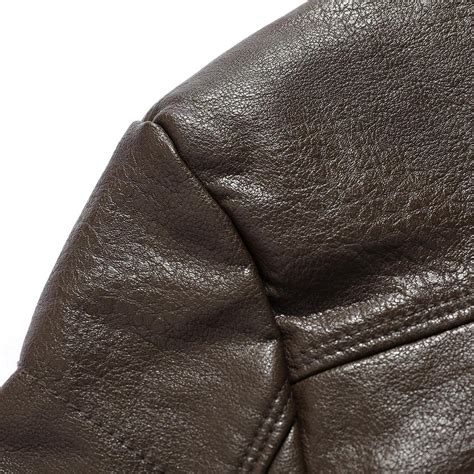 Buy JOFOW Jackets for Men Casual Fleece Collar Thicken Quilted Lined ...