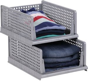 Marmik 2 Layer Foldable Sliding Drawer Organizer Wardrobe Cupboard for ...