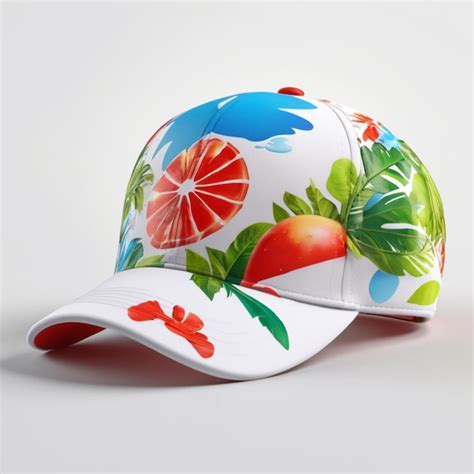Summer cap psd on a white background | Premium AI-generated PSD