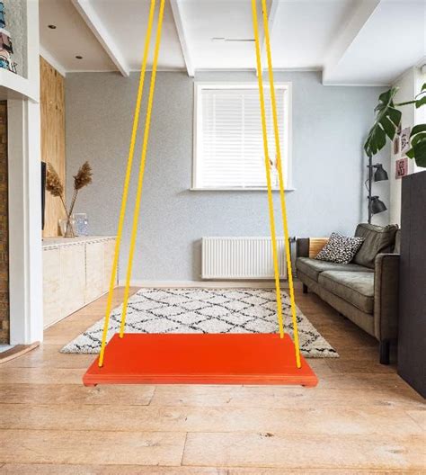 ZENRISE® Natural Wooden Swing with Ropes for Adults and 10+ Years Kids ...