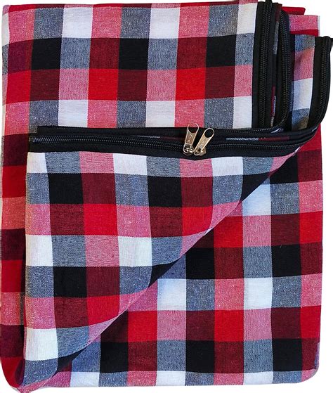 Buy Shri Anand Creations Matt Quality Cotton Check Fabric Mattress ...