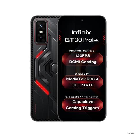 Infinix GT 30 Pro 5G+ (Dark Flare, 12GB RAM, 256GB Storage) | MediaTek ...