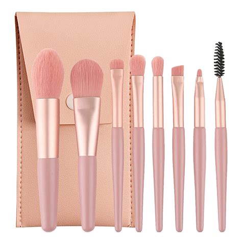 ELITEWAVE Brushes with Bag, 8PCS Professional Makeup Brush Set, Travel ...