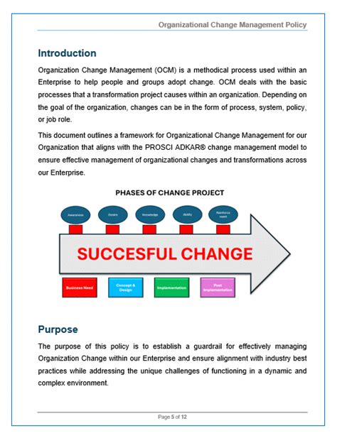 COBIT Organizational Change Management Policy – ITSM Docs - ITSM ...