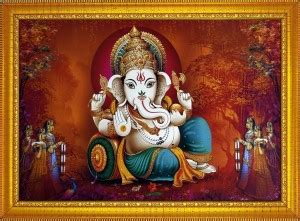 FRIZZY ARTS Ganesh ji Religious Frame Price in India - Buy FRIZZY ARTS ...