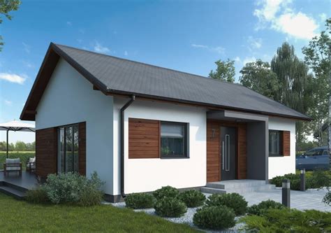 Dom Drewniany V1 - 70 m² | Całoroczne Domy z Drewna bez Pozwolenia