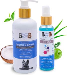 BWB BLACK WHITE BROWN BWB SHAMPOO FOR GERMAN SHEPHERD WITH FREE ANTI ...