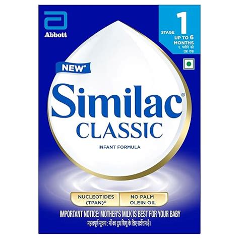 Buy Similac Classic stage 1 Infant Formula (Up to 6 months)-400 g Box ...