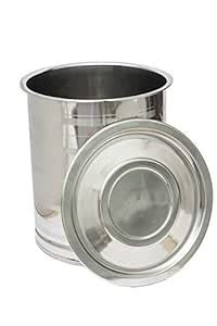 global enterprises Stainless Steel Drum- 100 liters, silver : Amazon.in ...