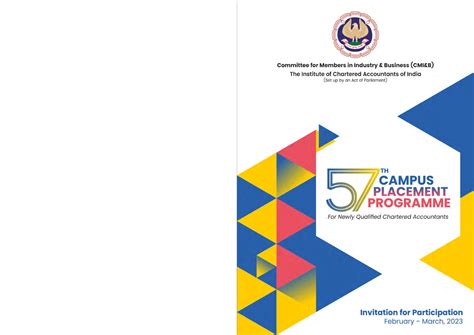 57th Campus Placement Brochure 2023 New - What ICAI can do for you? u ...