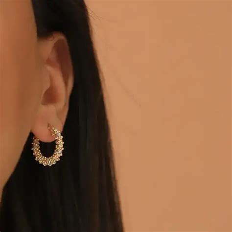 Bold Dorica Yellow Gold Hoop Earring | Nev Jewellery