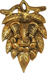 Divya Mantra Ganesh Wall Hanging Decor Patta Ganesha Leaf Home Front ...