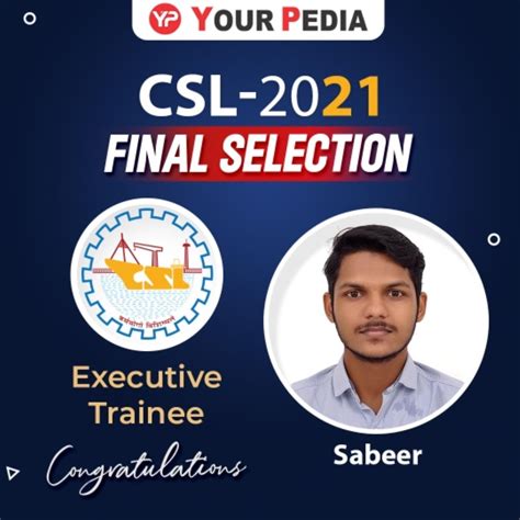 CSL Selections, CSL Final Selections,cochin shipyard limited interview ...