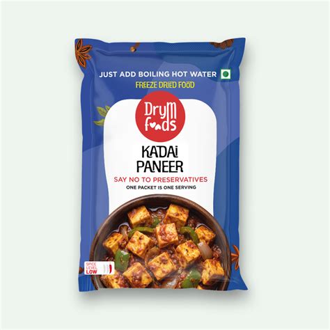 Instant Kadai Paneer Ready To Eat Preservative Free Dried Food – DryM Foods