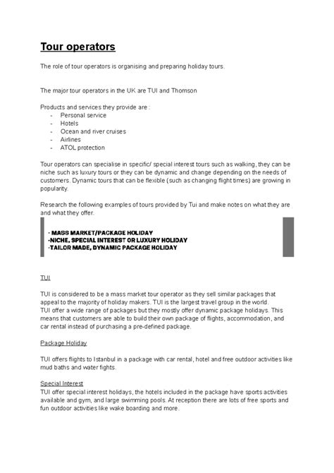 Image result for Different Tour Operators