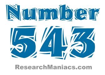 Number 543 - All about number five hundred forty-three