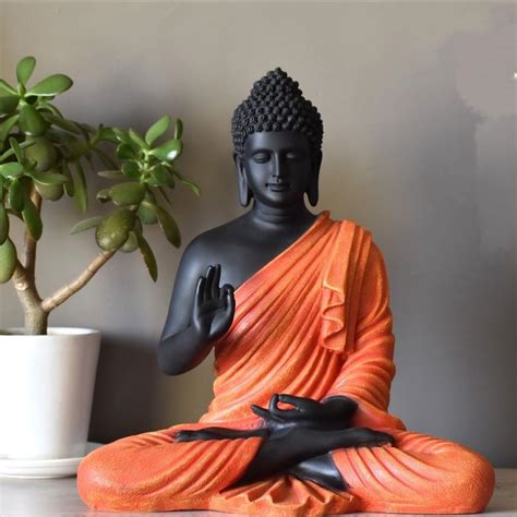 Buy Swadeshi Decors Sitting Buddha Statue for Home & Office Decor ...