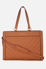 Buy Women Brown Textured Handbag Online - 39620365 | Van Heusen