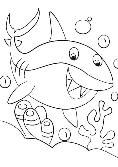 Printable Shark Coloring Pages