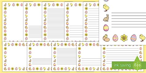 Easter Page Borders - Teaching Resource - Twinkl