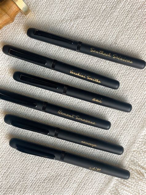 Personalized - Matte Black Magnetic Cap Ball Pen - Lemonade - Lemonade