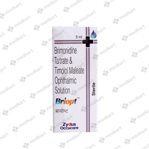 BRIOPT EYE DROPS 5 ML, Price, Composition & Generic Alternatives - Medkart