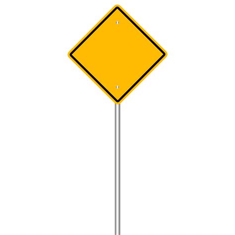 Blank Road Sign