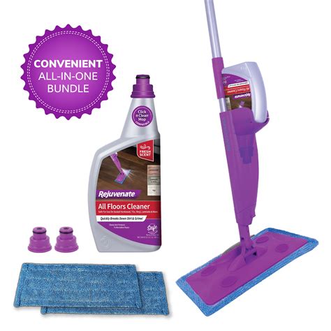 Rejuvenate Click n Clean Multi-Surface Spray Mop System, Floor Cleaner ...