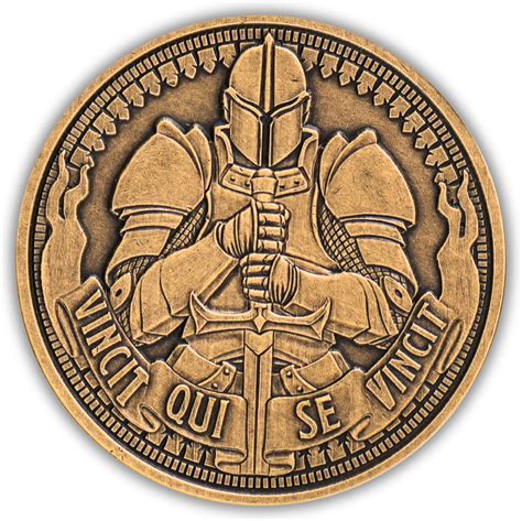 Amazon.com: Vincit Qui Se Vincit Coin - He Who Conquers Himself ...