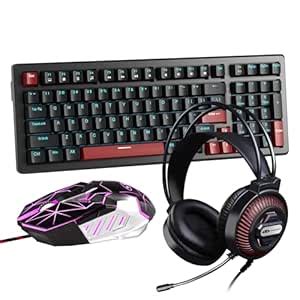 Amazon.in: Buy MageGee Mechanical Gaming Keyboard and Mouse Headset ...