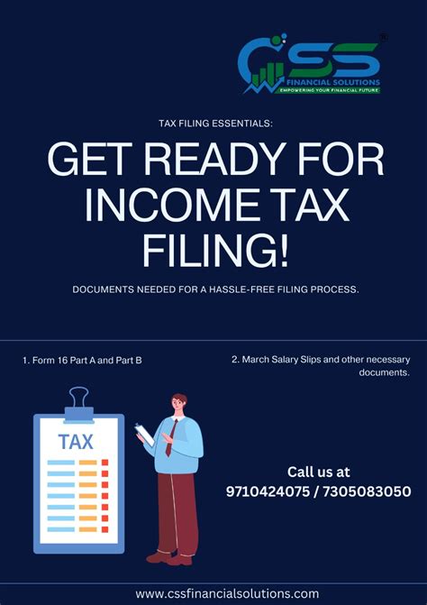 "Income Tax Filing Season is Here! 📊💼 - CSS Financial Solutions"