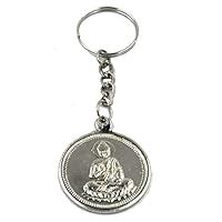 Buy Faynci Gautama Buddha with Dr. Babasaheb Ambedkar Silver Key Chain ...