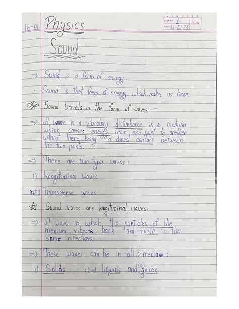 Image result for Handwritten Notes Class 9 Science