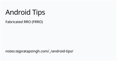 Image result for Rro Android Example