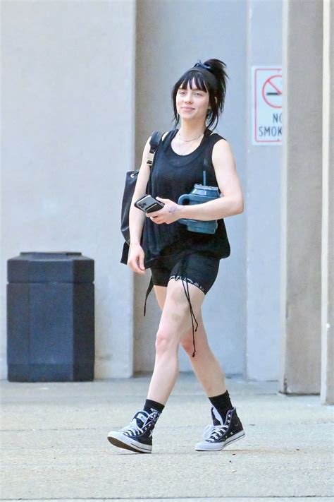 Billie Eilish Wears Tank Top, Shorts Leaving Gym: Photos | Life & Style