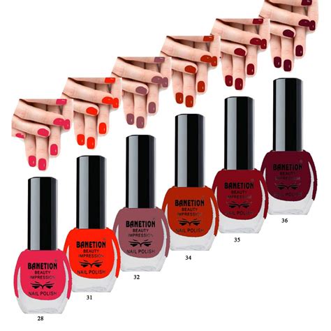 Buy BANETION High Gloss Matte Nail Paint Nail Polish - Combo Set of 6 ...