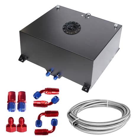 Universal 20 Gallon 80l Fuel Cell Tank Polished Aluminum Black ...