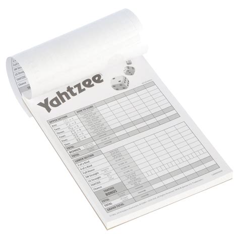 Buy Yahtzee Score Cards, Card Game for Kids Ages 8 and Up, for 2 or ...