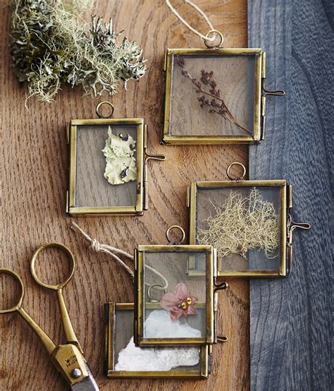 Glass Hinged Frame Ornaments Set of 3 | Picture frame ornaments ...