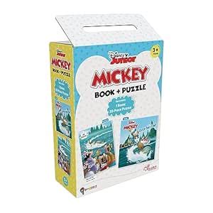 Buy Disney Junior Mickey Book & Puzzles for Kids 3 Years and Above ...
