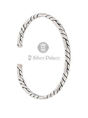 925 Sterling Silver Braided Design Kada For Men Maan Collection ...