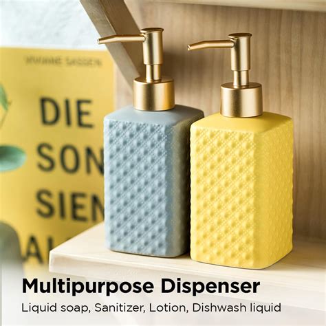 UMAI Liquid Soap Dispenser | Stoneware | Bathroom Sanitizer, Lotion ...