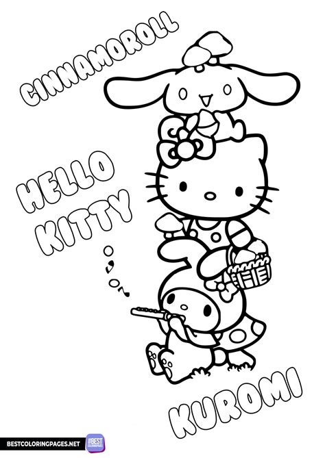 Cinnamoroll Easter coloring page - Free printable coloring pages