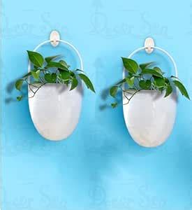 Decor Sea® Wall Hanging Metal Planter for Balcony Living Room Patio ...