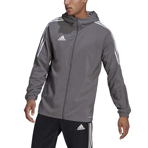 Buy Adidas Men's Solid Windbreaker windcheater jacket ( Grey ) at Amazon.in