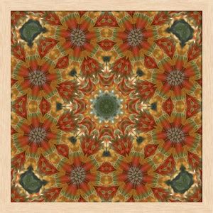 Artzfolio ArtzFolio Orange Mandala Tabletop Painting Natural Brown ...